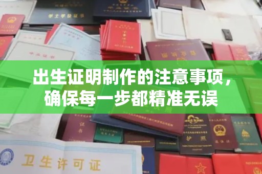 高雄出生证明制作的注意事项，确保每一步都精准无误