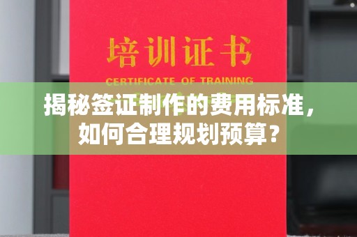 高雄揭秘签证制作的费用标准，如何合理规划预算？