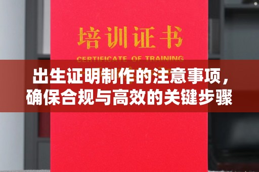 高雄出生证明制作的注意事项，确保合规与高效的关键步骤