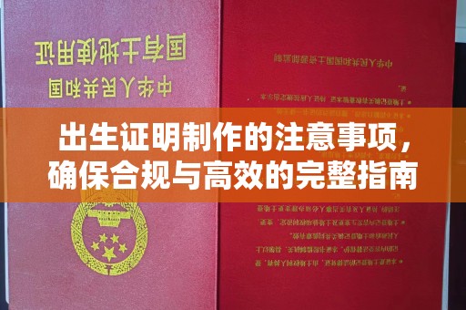 高雄出生证明制作的注意事项，确保合规与高效的完整指南