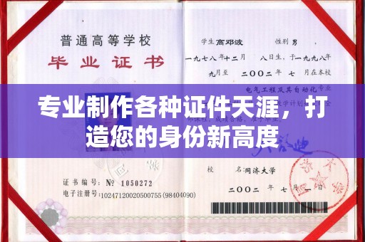 高雄专业制作各种证件天涯，打造您的身份新高度