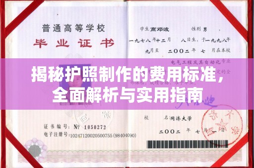 高雄揭秘护照制作的费用标准，全面解析与实用指南