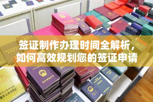 高雄签证制作办理时间全解析，如何高效规划您的签证申请流程